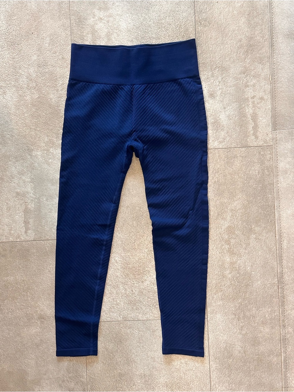 Zyia Leggings Women Sz L ribbed blue